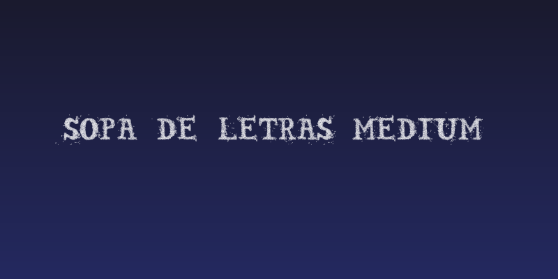 Sopa de letras Medium Social Header