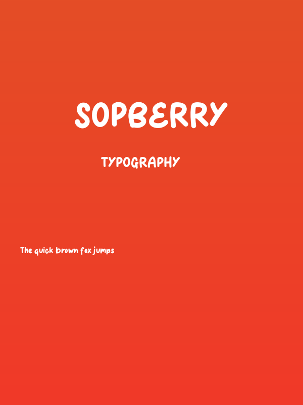 Sopberry Poster