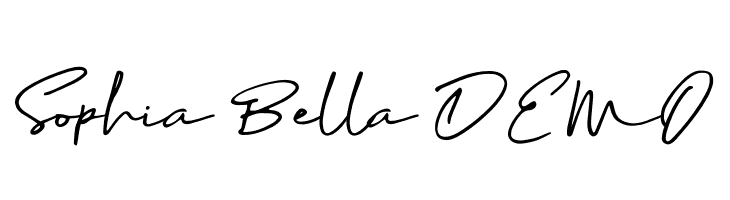 Sophia Bella DEMO  免费字体下载