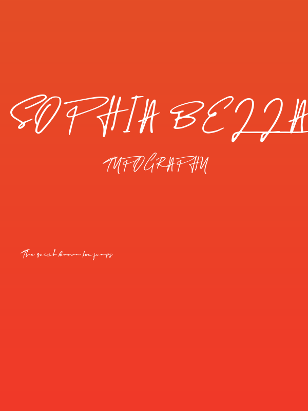 Sophia Bella DEMO Poster