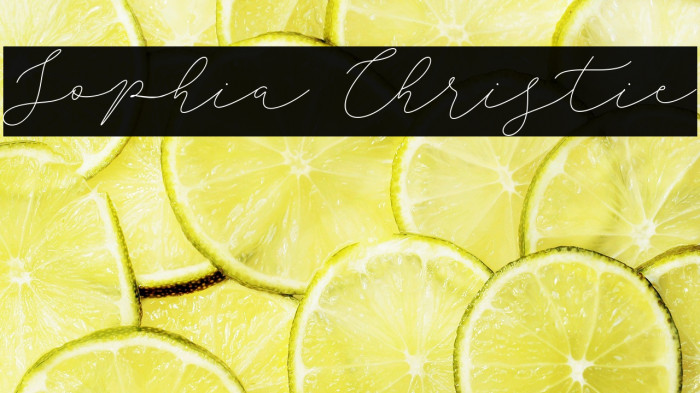 Sophia Christie Example 2