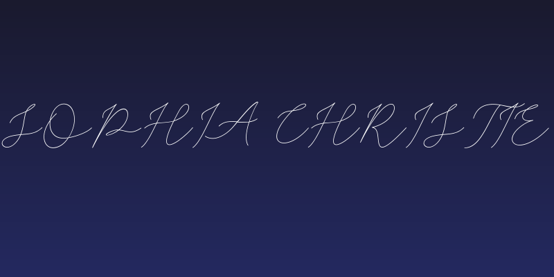 Sophia Christie Social Header
