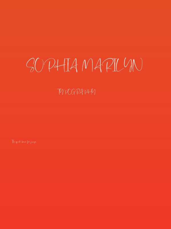 Sophia Marilyn Poster