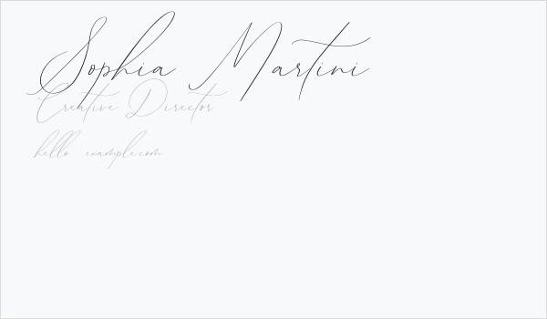 Sophia Martini Business Card