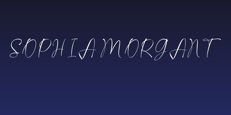 Sophia Morgant Social Header