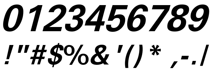 Sophia Nubian Bold Italic Font OTHER CHARS
