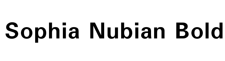 Sophia Nubian Bold Font