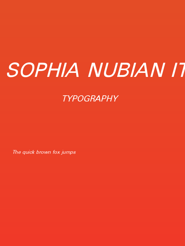 Sophia Nubian Italic Poster