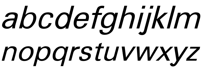 Sophia Nubian Italic Font LOWERCASE