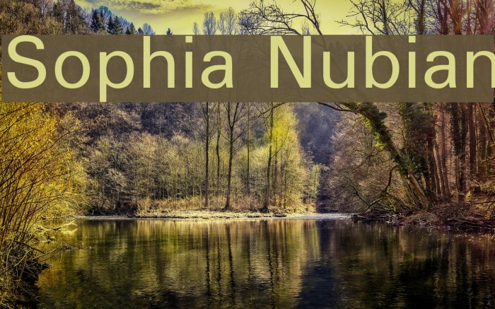 Sophia Nubian Font examples