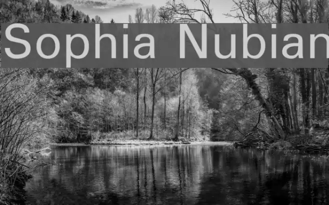 Sophia Nubian Шрифта examples