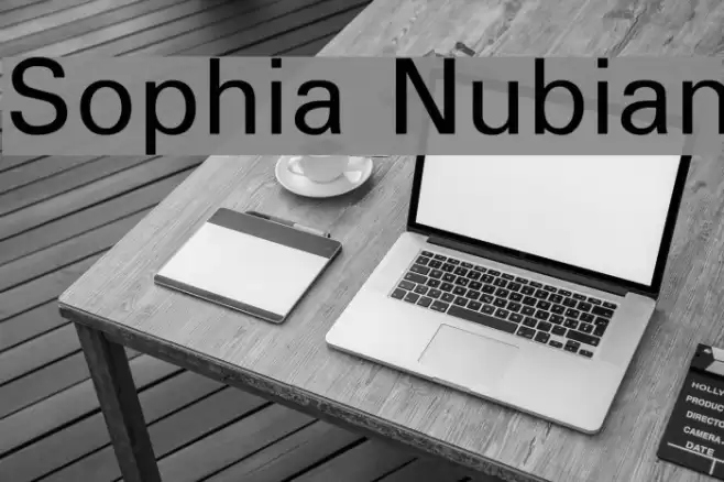 Sophia Nubian Шрифта examples