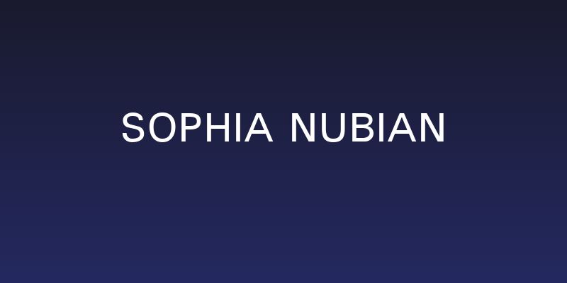 Sophia Nubian Social Header