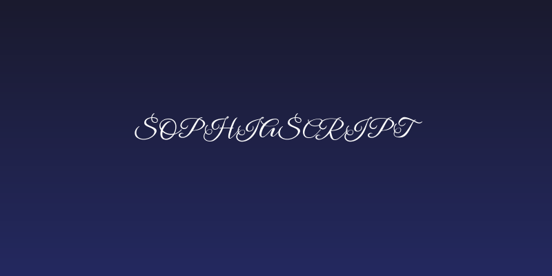 SophiaScript Social Header