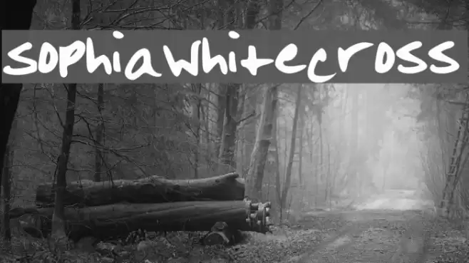 SophiaWhitecross Font examples