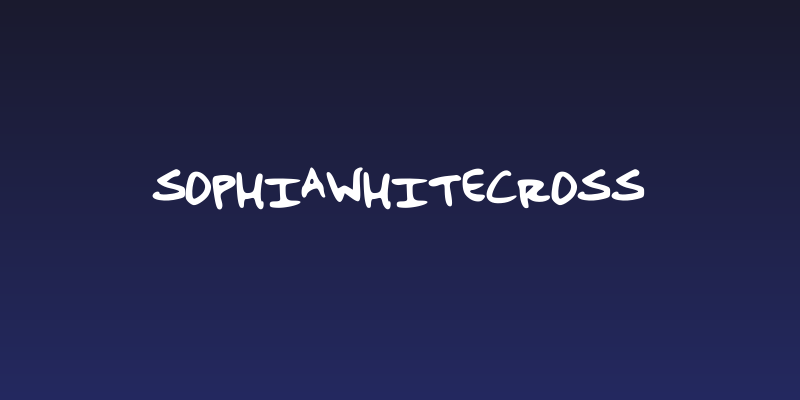 SophiaWhitecross Social Header