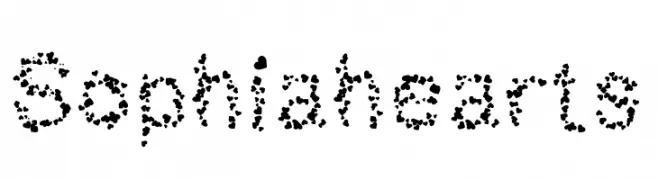 Sophiahearts  Frei Schriftart Herunterladen