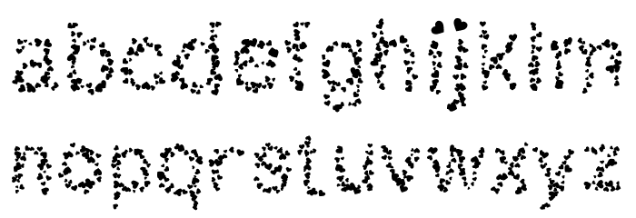 Sophiahearts Font LOWERCASE