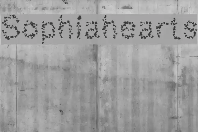 Sophiahearts Font examples