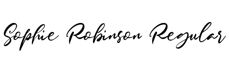 Sophie Robinson Regular  les polices de caractères gratuit tlcharger