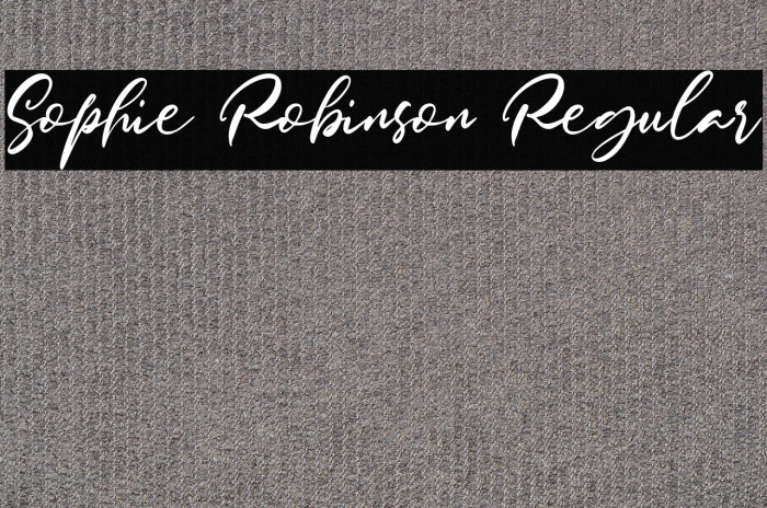 Sophie Robinson Regular Example 1