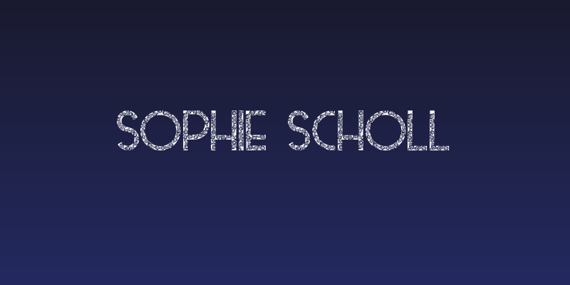 Sophie Scholl Social Header