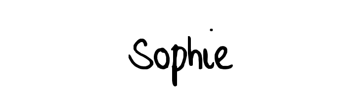 sophie in fancy letters