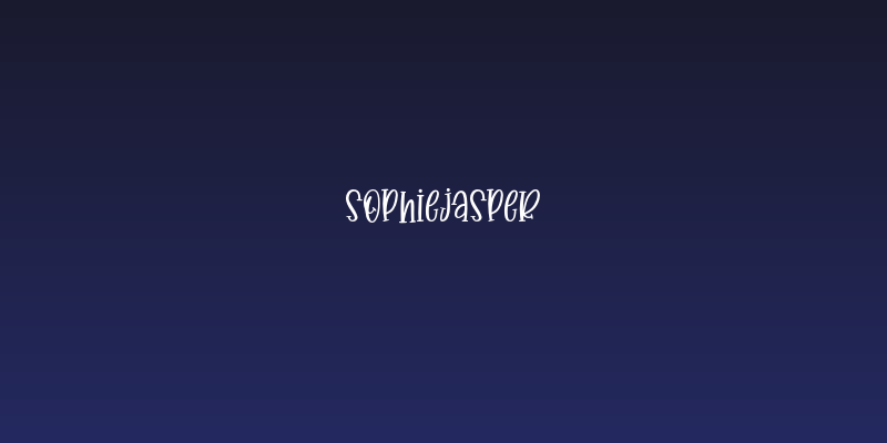 SophieJasper Social Header