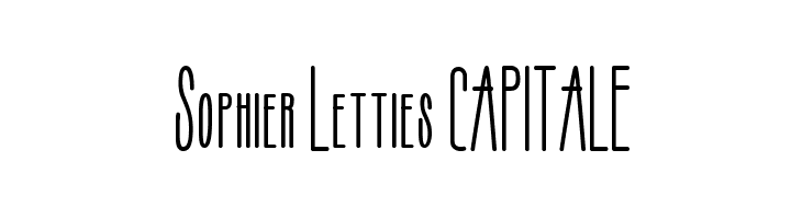 Sophier Letties CAPITALE  Frei Schriftart Herunterladen