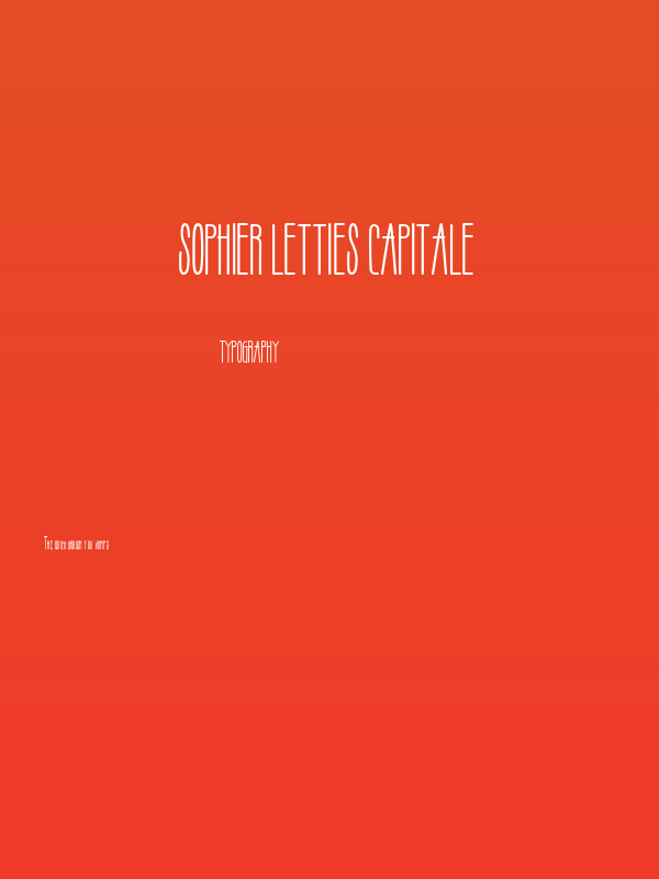 Sophier Letties CAPITALE Poster