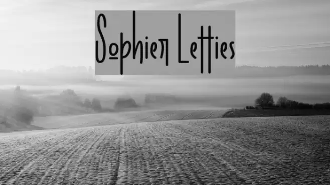 Sophier Letties Font examples