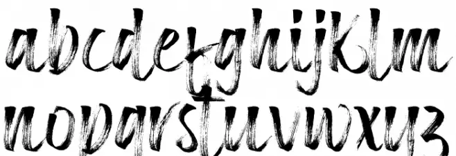 Sophiet Schriftart Kleinbuchstaben