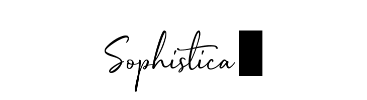 Sophistica1 フォント
