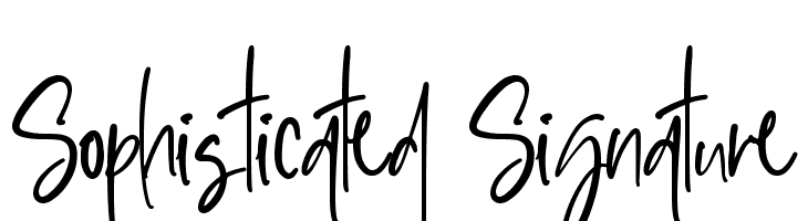 Sophisticated Signature  नि: शुल्क फ़ॉन्ट्स डाउनलोड