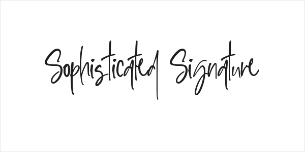 Sophisticated Signature Logo