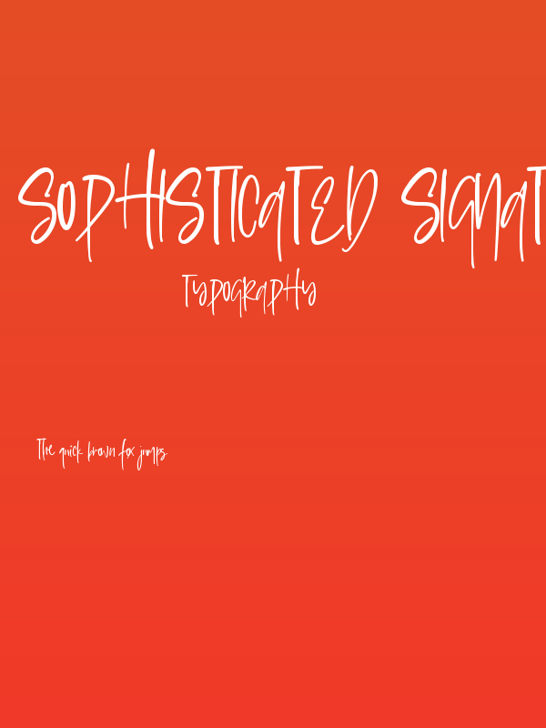 Sophisticated Signature Poster