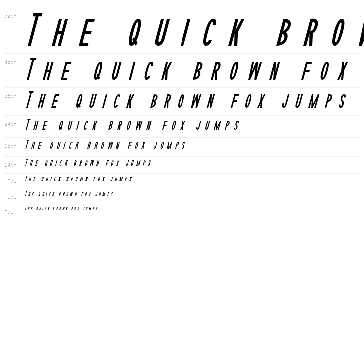 Sophisticated Slims Italic Waterfall