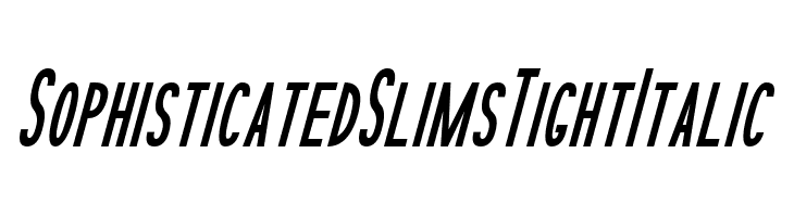 Sophisticated Slims Tight Italic  नि: शुल्क फ़ॉन्ट्स डाउनलोड