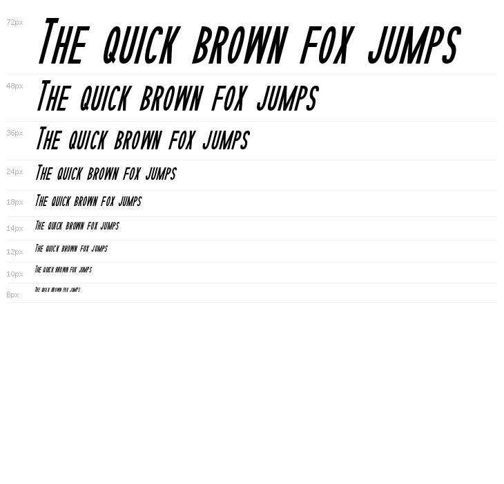 Sophisticated Slims Tight Italic Waterfall