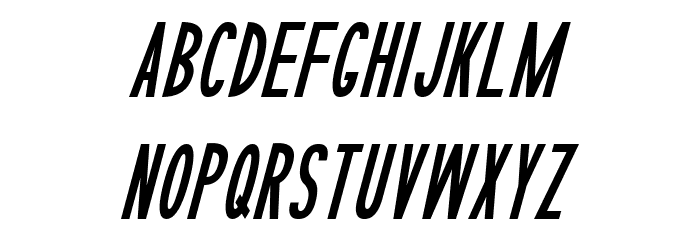 Sophisticated Slims Tight Italic Font LOWERCASE
