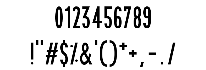 Sophisticated Slims Tight Font OTHER CHARS