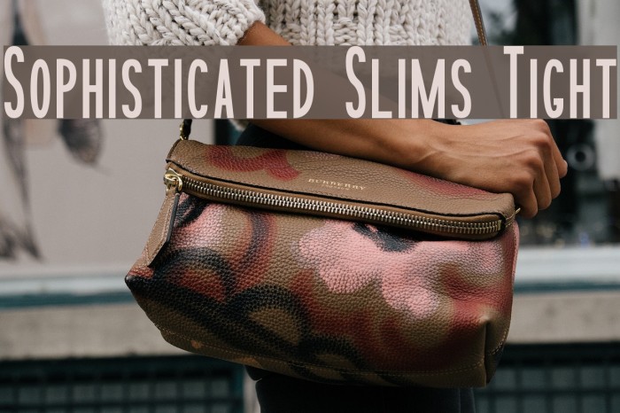 Sophisticated Slims Tight Font examples