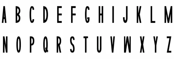 Sophisticated Slims フォント 大文字