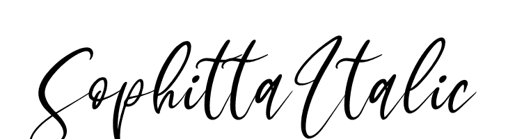 Sophitta Italic  नि: शुल्क फ़ॉन्ट्स डाउनलोड
