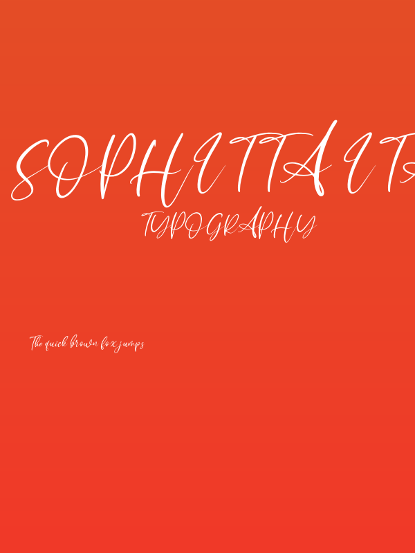 Sophitta Italic Poster
