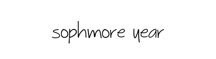 Sophmore Year  フリーフォントのダウンロード