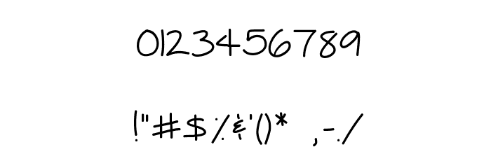 Sophmore Year Font OTHER CHARS