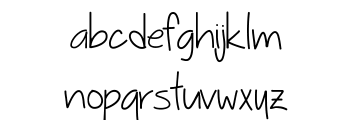 Sophmore Year Font LOWERCASE