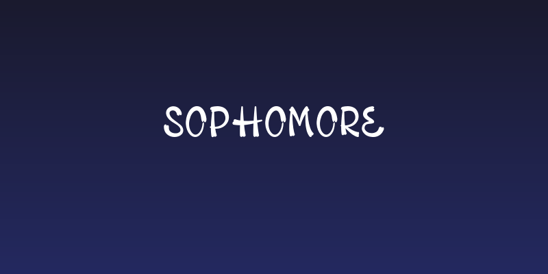 Sophomore Social Header