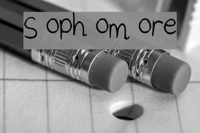 Sophomore Font examples